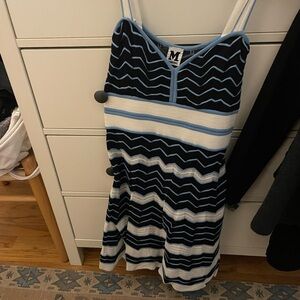 Missoni Black and Light Blue Chevron Top